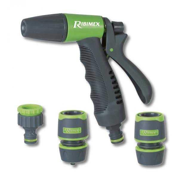 Kit pistolet d'arrosage réglable Soft-Touch RIBIMEX