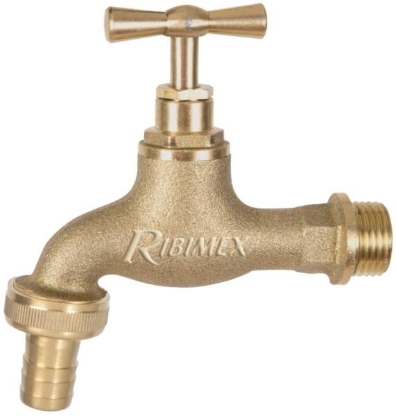 Robinet de jardin laiton 15x21 avec raccord Ø15