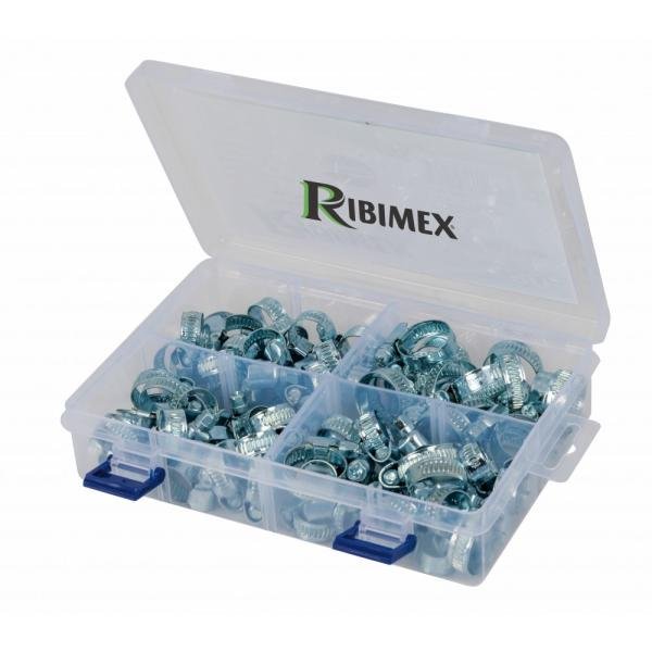 Coffret 80 colliers de serrage acier 9 mm RIBIMEX