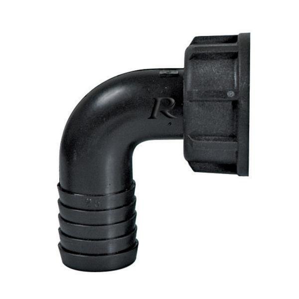 Raccord cannelé coudé Ø25 mm pour pompe RIBIMEX