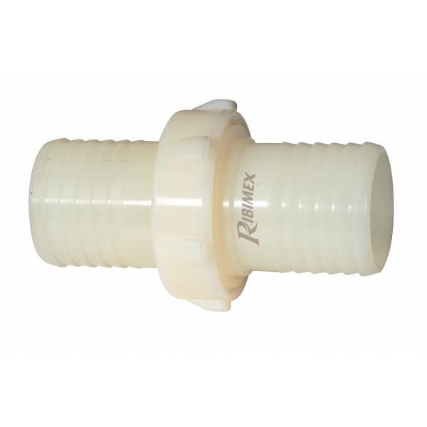 Raccord cannelé droit Ø 25 mm pour tuyaux de pompe