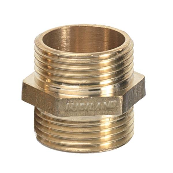 Raccord mâle mâle laiton Ø 30 mm pour pompe RIBIMEX